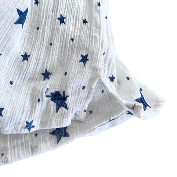 Louis Louise boys muslin star print button shirt size 10 - Picture 5 of 7